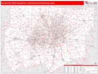 Dallas-Fort Worth-Arlington Metro Area Wall Map