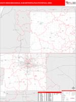 South Bend-Mishawaka Metro Area Wall Map