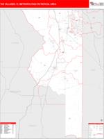 The Villages Metro Area Wall Map