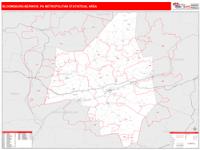 Bloomsburg-Berwick Metro Area Wall Map