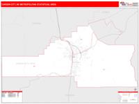 Carson City Metro Area Wall Map