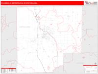 Columbus Metro Area Wall Map