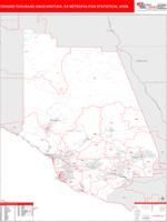 Oxnard-Thousand Oaks-Ventura Metro Area Wall Map