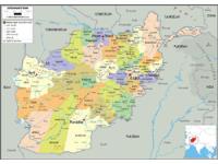 Afghanistan Political Map