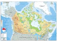 Canada Physical Wall Map