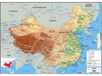 China Physical Map