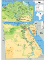 Egypt Physical Wall Map