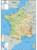 France Physical Map