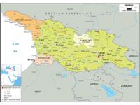 Georgia Political Wall Map