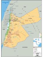 Jordan Physical Map