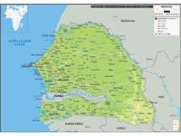 Senegal Physical Map