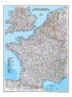 France Political Wall Map