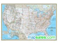 US Political Wall Map