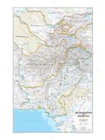 Afghanistan And Pakistan Political Wall Map