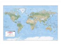 Physical Wall Map Of The World