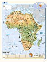 Africa Physical Wall Map