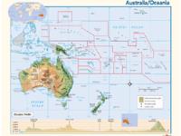 Australia Physical Wall Map