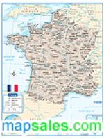 France Wall Map