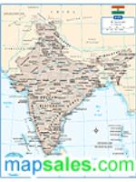 India Wall Map