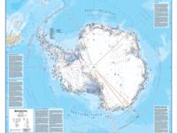 Antarctica Political Wall Map