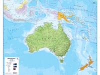 Australasia Political Wall Map