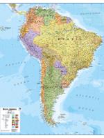 South America Political Wall Map