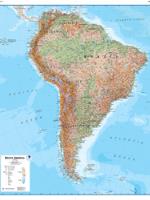 South America Physical Wall Map