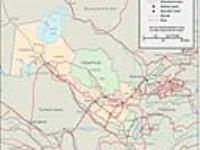 Uzbekistan Wall Map