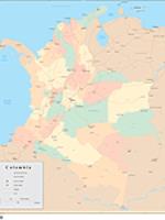 Colombia Wall Map
