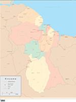 Guyana Wall Map