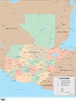 Guatemala Wall Map