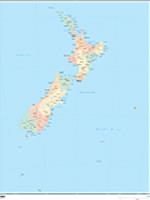 New Zealand Wall Map