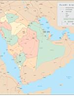Saudi Arabia Wall Map