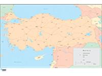 Turkey Wall Map