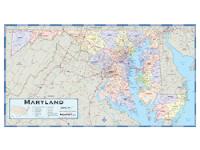 Maryland Counties Wall Map