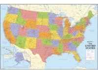 USA Political Wall Map