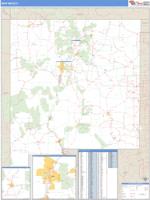 New Mexico  Wall Map Zip Code