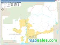 Matanuska-Susitna County, AK Wall Map Zip Code