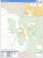 Yavapai County, AZ Wall Map Zip Code