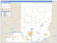 Conway County, AR Wall Map Zip Code