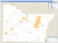 Lawrence County, AR Wall Map Zip Code