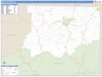 Newton County, AR Wall Map Zip Code