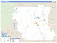 Colusa County, CA Wall Map Zip Code