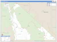 Inyo County, CA Wall Map Zip Code
