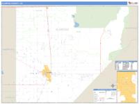 Alamosa County, CO Wall Map Zip Code