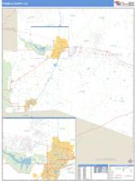 Pueblo County, CO Wall Map Zip Code