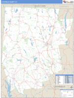 Litchfield County, CT Wall Map Zip Code