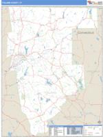 Tolland County, CT Wall Map Zip Code
