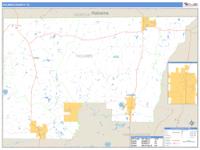 Holmes County, FL Wall Map Zip Code