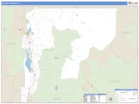 Valley County, ID Wall Map Zip Code